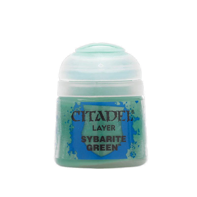 Citadel Layer: Sybarite Green 12ml – vibrant layer paint for Warhammer miniatures. Available at Game Roost NZ.