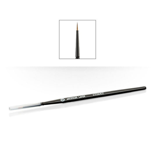 Citadel Artificer Layer Brush Extra Small, high-quality miniature painting brush for ultra-fine detail work on Warhammer miniatures, product image available at Game Roost NZ.