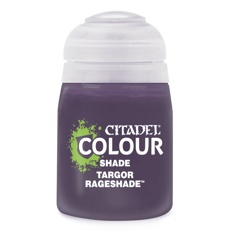 Citadel Shade Targor Rageshade 18ml – Deep red-brown wash for Warhammer miniatures, available now at Game Roost NZ.