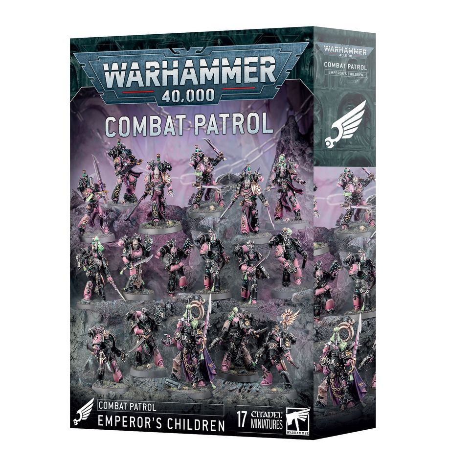 Combat Patrol: Emperor’s Children boxed set – Warhammer 40K Chaos Space Marines – available at Game Roost, Albany Auckland, New Zealand.