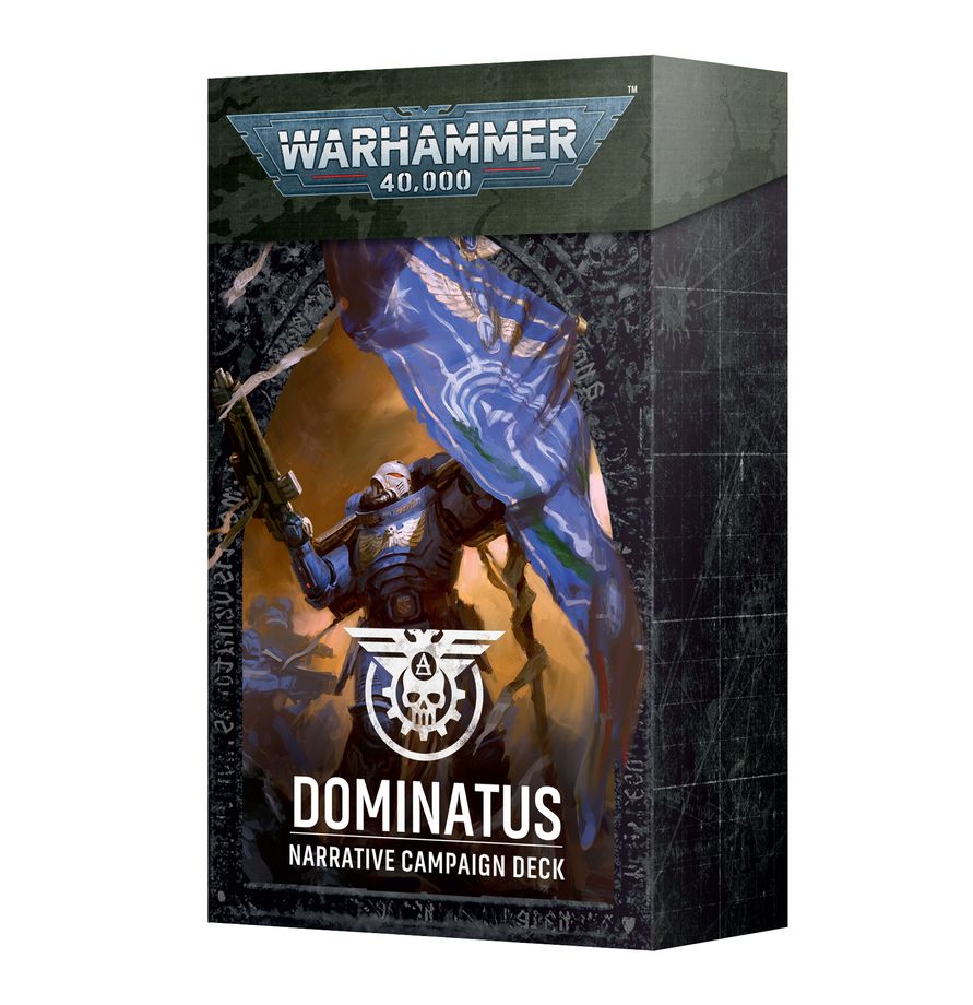 Warhammer 40,000 Dominatus Narrative Campaign Deck for creating story-driven tabletop battles and narrative campaigns