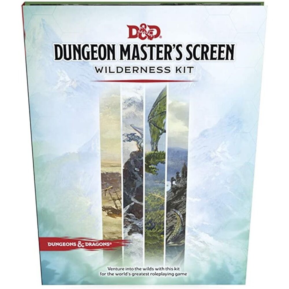 Official Dungeons & Dragons 2024 Dungeon Master's Screen – Wilderness Kit, available now at Game Roost, your safe haven for gaming.
