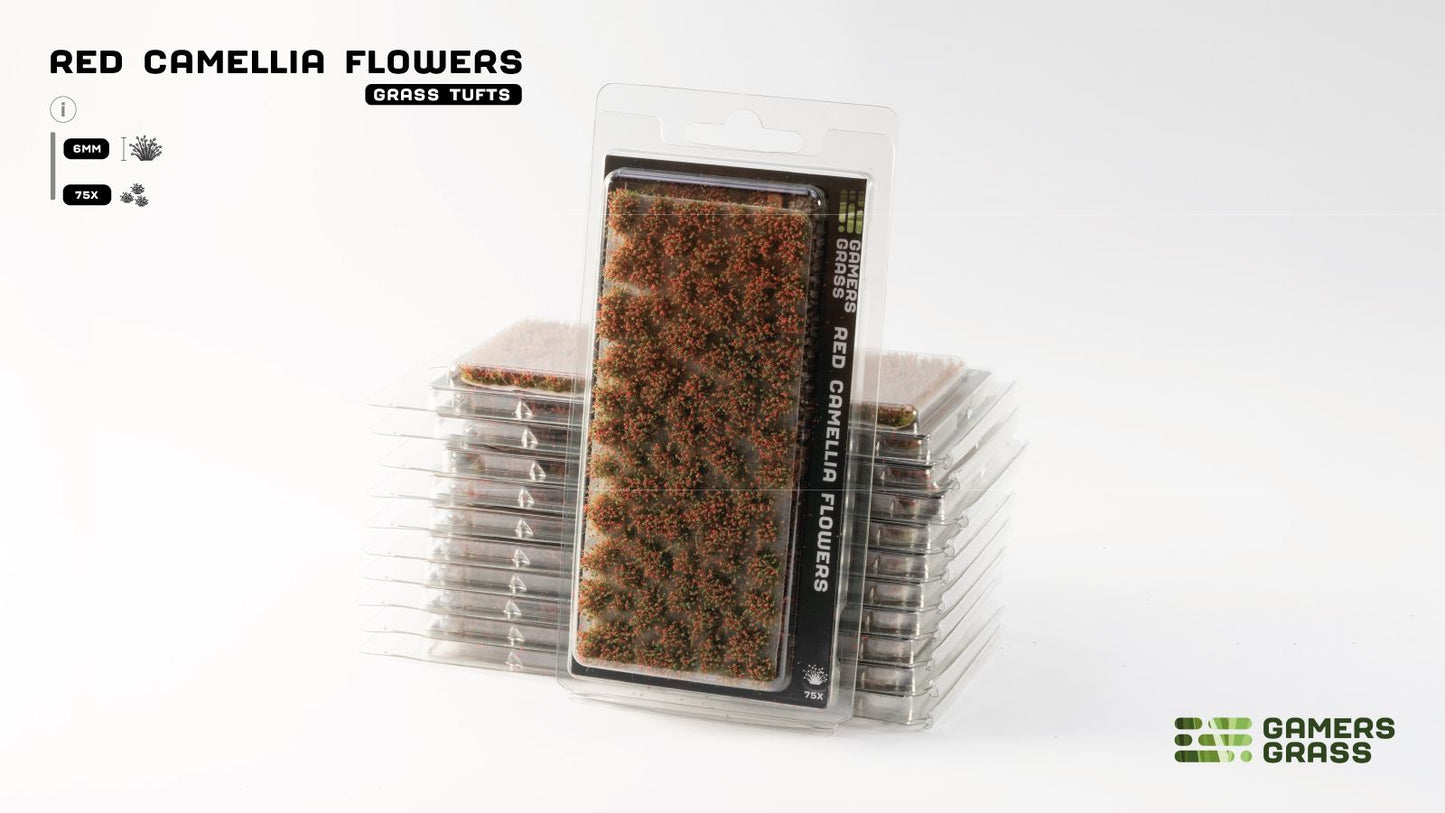 Gamers Grass: Red Camellia Flowers for miniature bases, dioramas, and wargaming scenery – Game Roost NZ