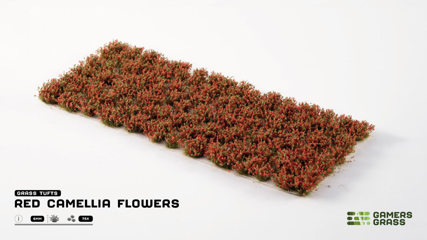 Gamers Grass: Red Camellia Flowers for miniature bases, dioramas, and wargaming scenery – Game Roost NZ