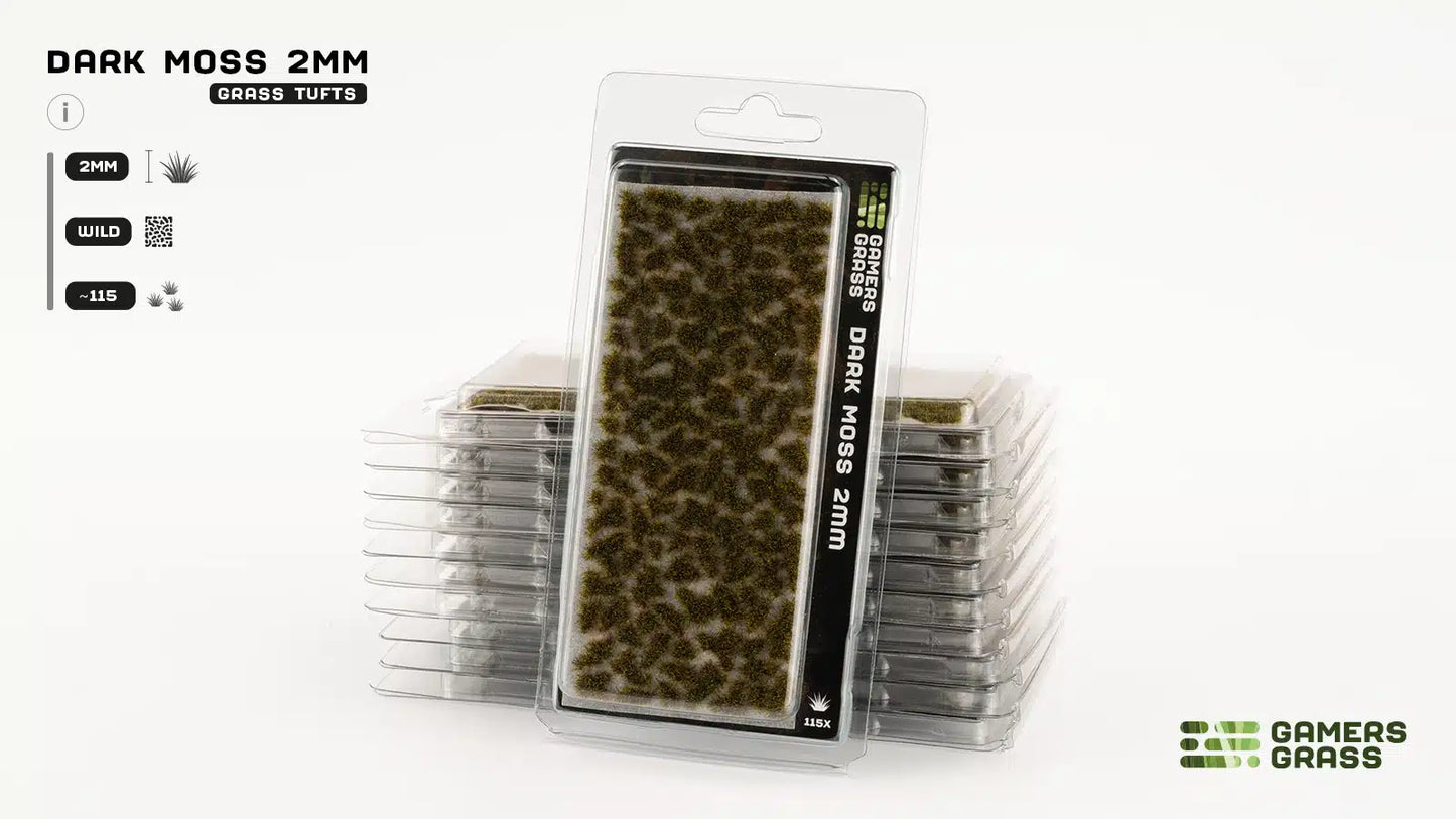 Gamers Grass: Grass Tufts - Dark Moss 2mm