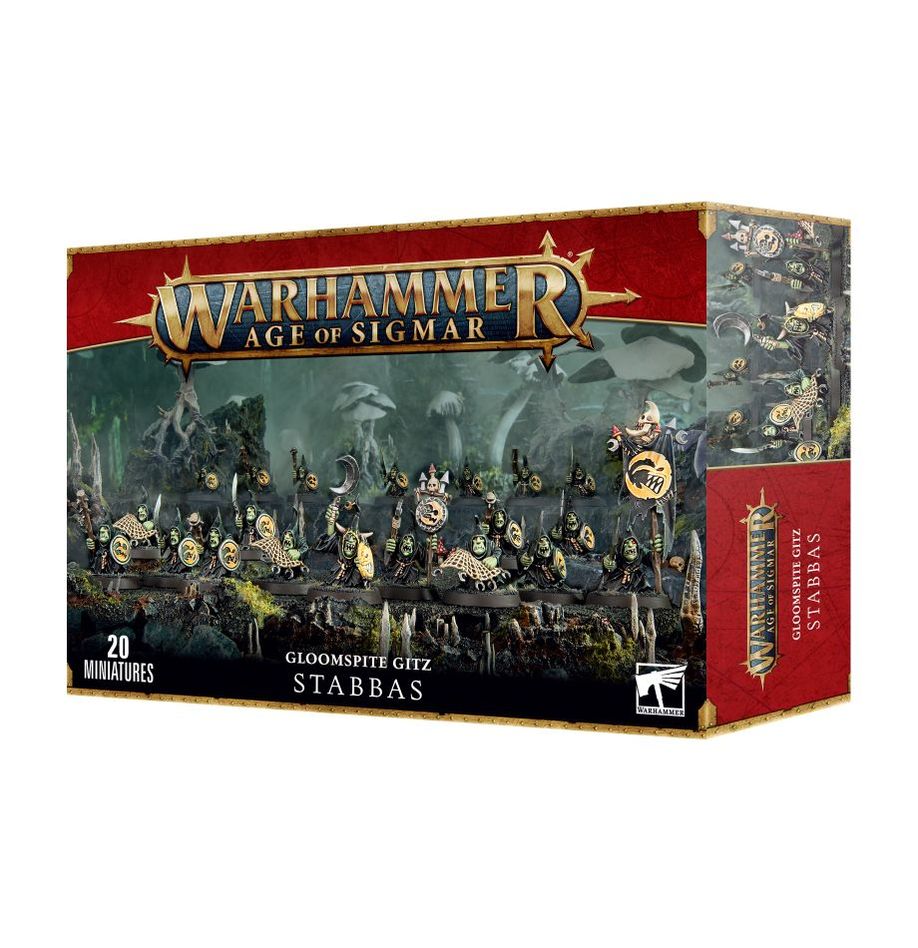 Gloomspite Gitz Moonclan Stabbas (89-07) – plastic Warhammer Age of Sigmar miniatures by Games Workshop, available at Game Roost