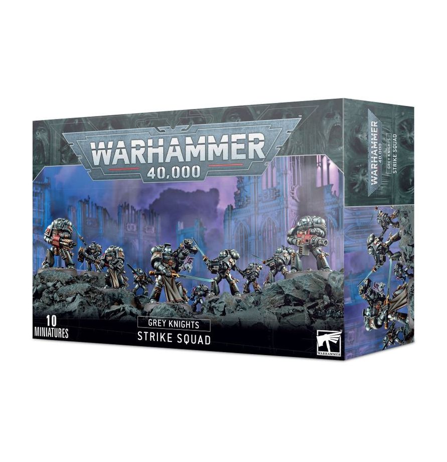 Grey Knights Strike Squad – Warhammer 40,000 elite psychic Space Marines unit. Available at Game Roost NZ.