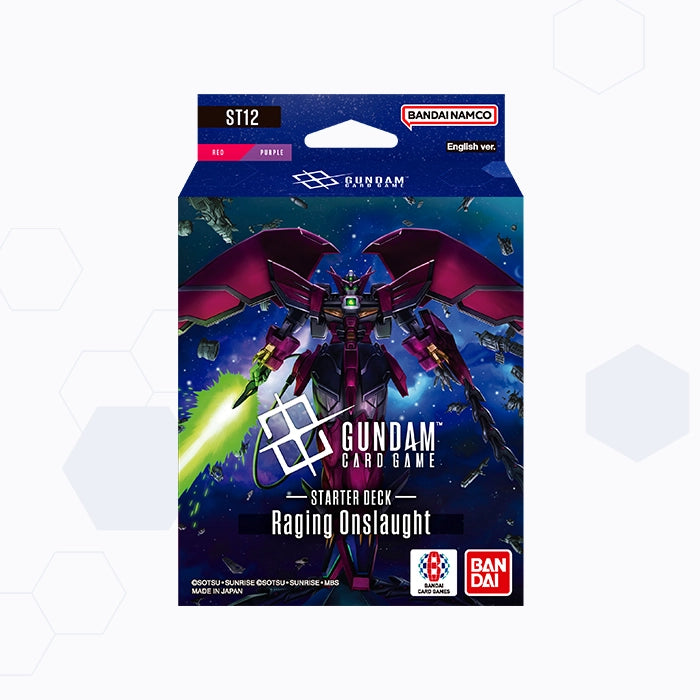 Gundam Card Game: Starter Deck Display – Raging Onslaught [ST12] *PRE-ORDER FOR 25 SEPTEMBER*