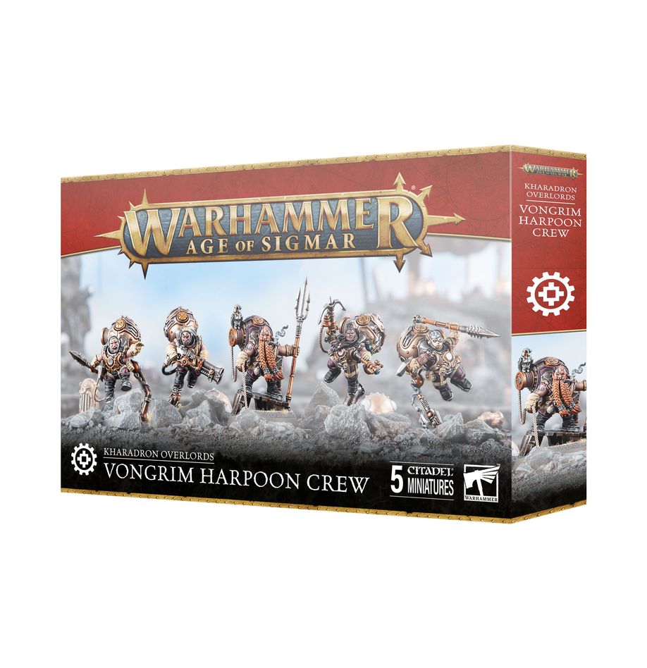 Kharadron Overlords – Vongrim Harpoon Crew Warhammer miniatures, available at Game Roost NZ – your local source for Age of Sigmar and tabletop gaming in New Zealand