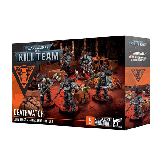 Kill Team: Deathwatch (103-93) – Elite Space Marine operatives armed with specialised weapons for Warhammer 40,000 skirmish missions. Available at Game Roost NZ.