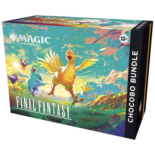 MTG Final Fantasy Chocobo Bundle box set with boosters and Chocobo art – available at Game Roost NZ.