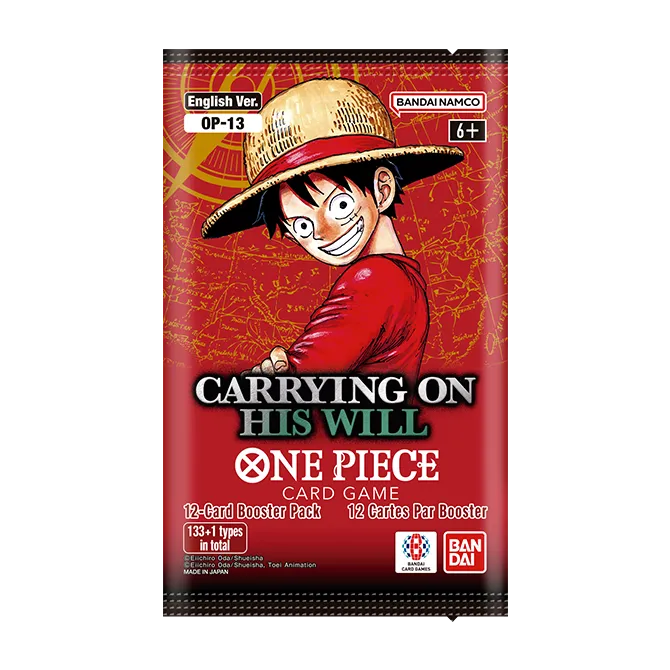 One Piece Card Game OP-13 Booster Box – official Bandai release featuring new characters and cards, available at Game Roost NZ.