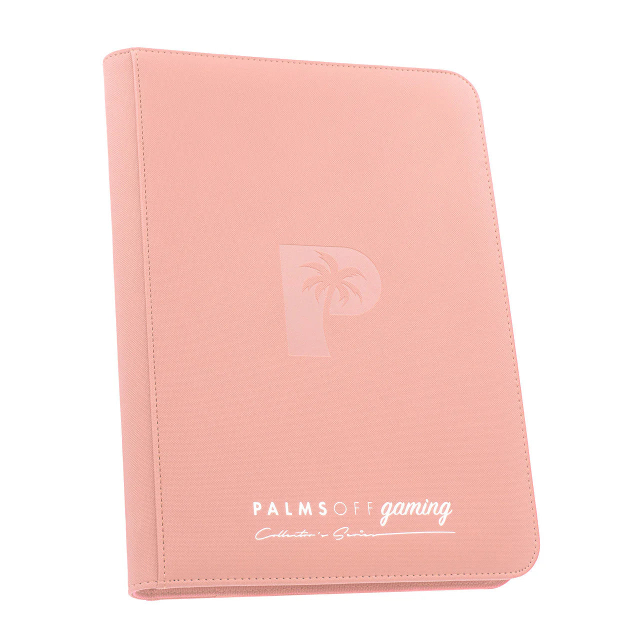 Palms Off Collector’s Series 9‑Pocket Zip Binder – textured PU leather, 360 card slots, steel zipper, Game Roost NZ