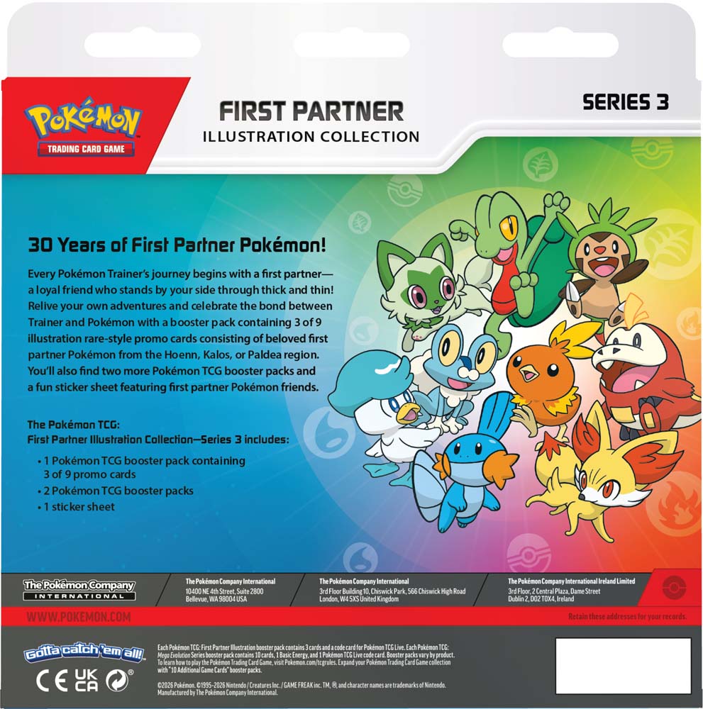 Pokemon TCG: First Partner Illustration Collection—Series 3 *COMING SOON on 07 August*