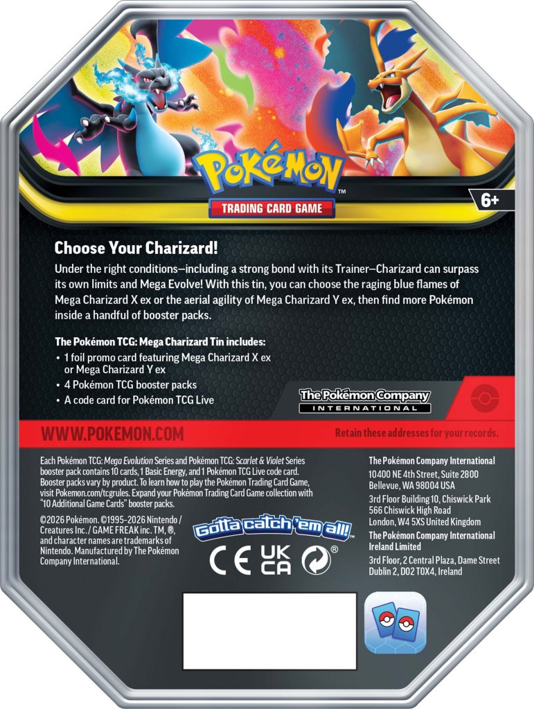 Pokémon TCG: Mega Charizard Tin *IN-STORE ONLY*