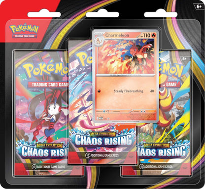 Pokémon TCG: Mega Evolution Chaos Rising 3-Booster Blister *LIMIT 2 - IN-STORE*