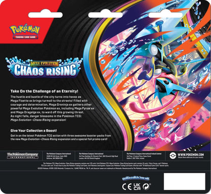 Pokémon TCG: Mega Evolution Chaos Rising 3-Booster Blister *LIMIT 2 - IN-STORE*