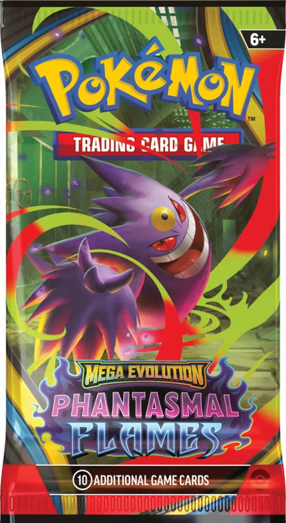 Pokémon TCG: Mega Evolution – Phantasmal Flames Booster Box available at Game Roost NZ