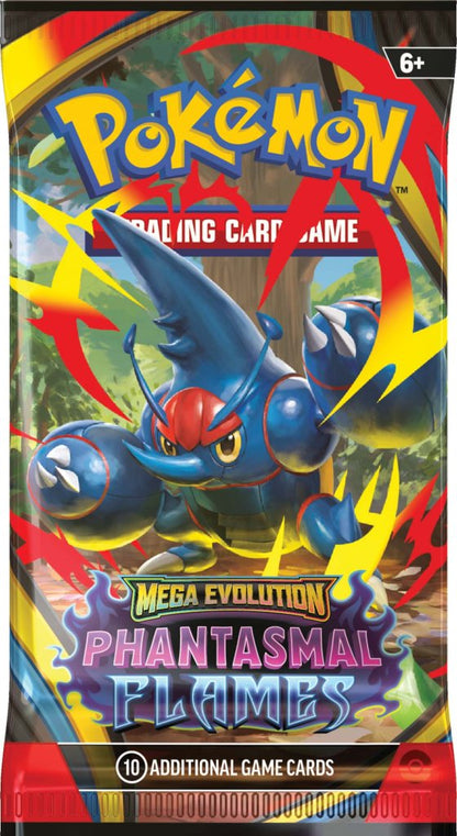 Pokémon TCG: Mega Evolution – Phantasmal Flames Booster Box available at Game Roost NZ