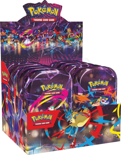 Pokémon TCG Mega Heroes Mini Tin – Game Roost NZ collectible tin with 2 booster packs and exclusive Mega Evolution art card