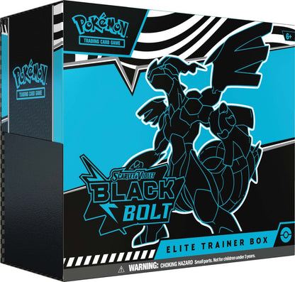 Pokémon TCG Scarlet & Violet Black Bolt Elite Trainer Box – Includes 9 booster packs, promo card, and accessories – Game Roost NZ