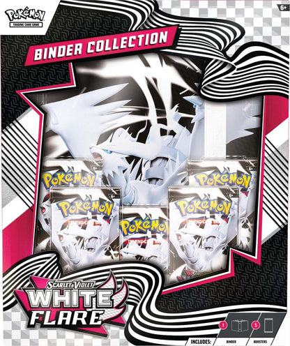 Pokémon TCG Scarlet & Violet—White Flare Binder Collection with 9-pocket binder and 5 booster packs – Available at Game Roost NZ