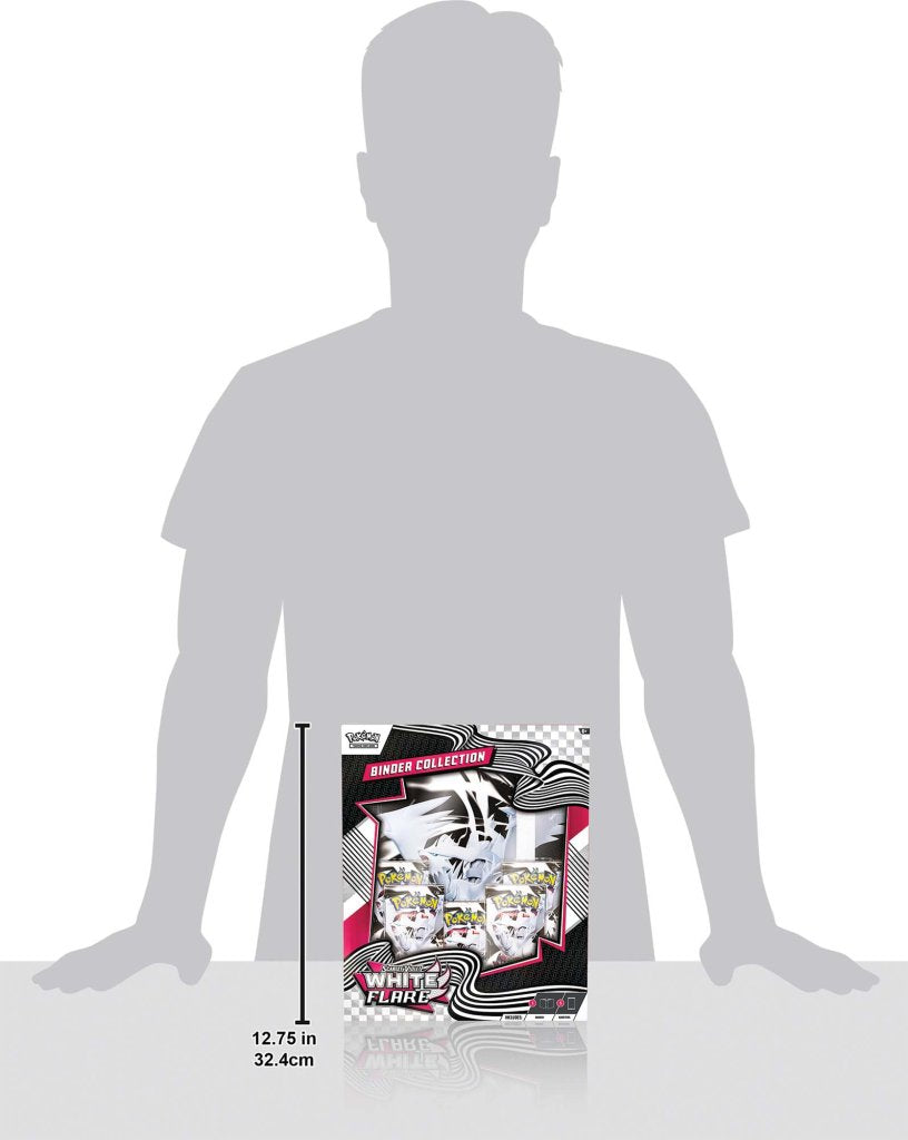 Pokémon TCG Scarlet & Violet—White Flare Binder Collection with 9-pocket binder and 5 booster packs – Available at Game Roost NZ