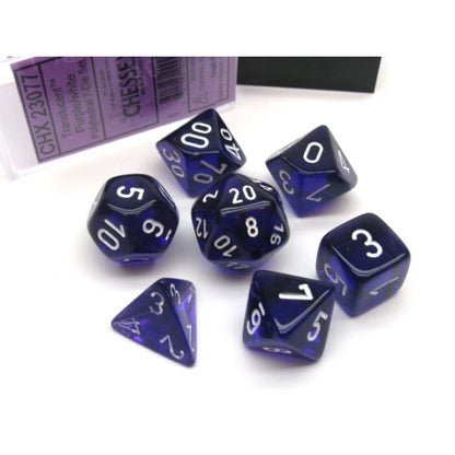 Chessex Polyhedral 7-Die Set - Translucent