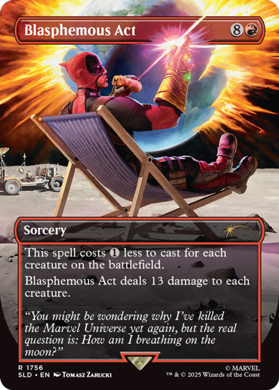 Secret Lair x Deadpool Blasphemous Act Magic The Gathering