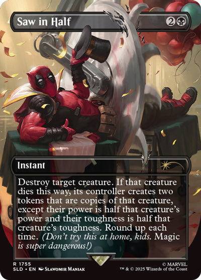 Secret Lair x Deadpool Saw in Half Magic The Gathering