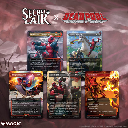 Deadpool Magic the Gathering cards Auckland – Secret Lair Marvel set Non-Foil Edition