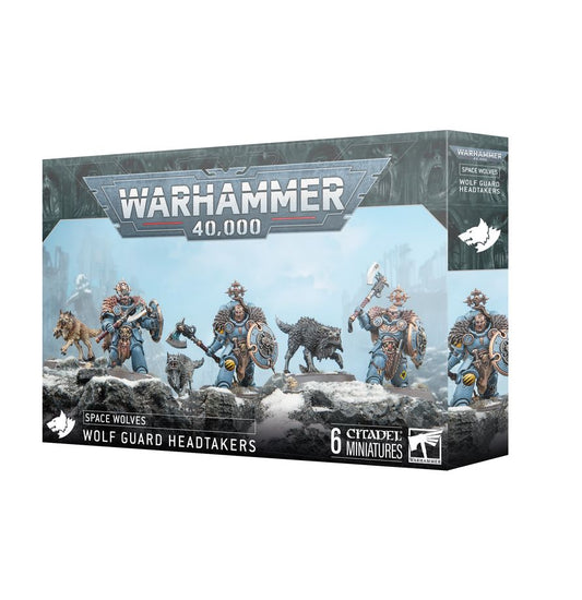 Space Wolves Wolf Guard Headtakers elite unit for Warhammer 40,000 – ferocious warriors of Fenris. Available at Game Roost NZ.