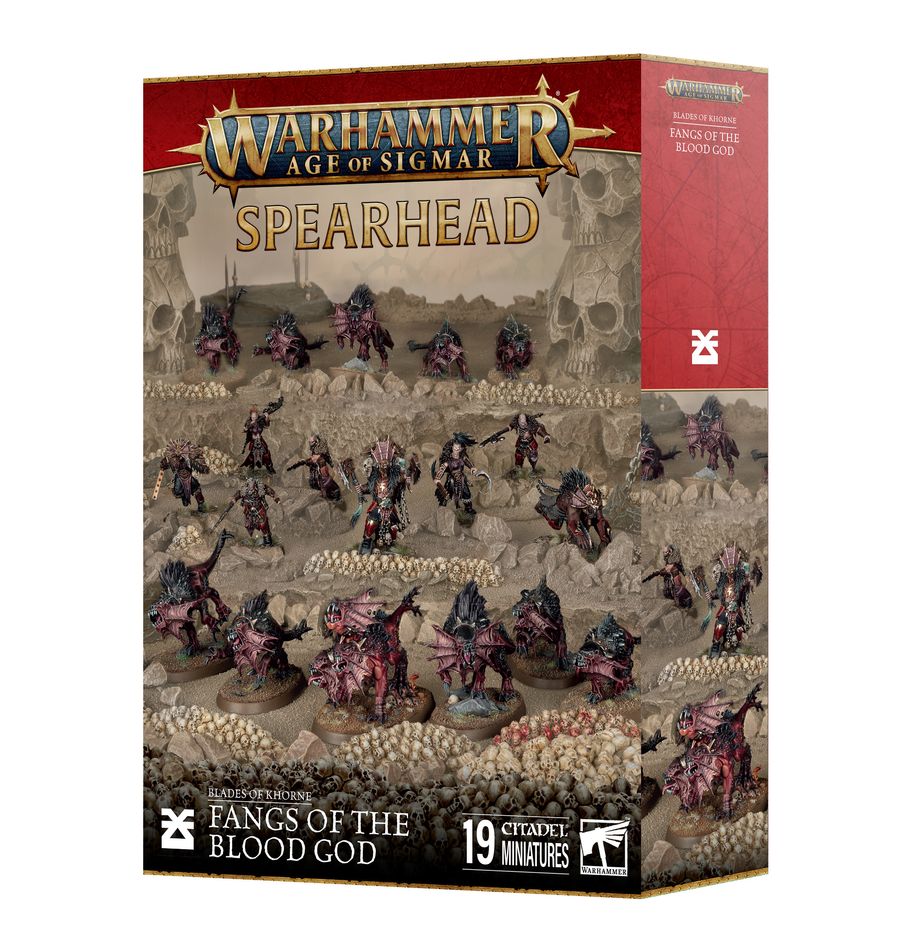 Spearhead: Blades of Khorne – Fangs of the Blood God box set for Warhammer Age of Sigmar, available at Game Roost NZ – Auckland’s local Warhammer and hobby store