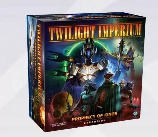 Twilight Imperium: Prophecy of Kings expansion set available at Game Roost NZ – features new factions, units, and modules for Twilight Imperium Fourth Edition.