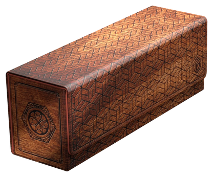 Ultimate Guard Xenoskin Arkhive 400+ card storage case with Japanese-inspired Katana design.