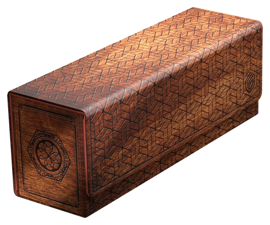 Ultimate Guard Xenoskin Arkhive 400+ card storage case with Japanese-inspired Katana design.