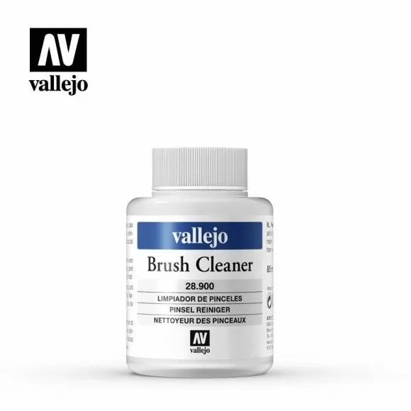 Vallejo Brush Cleaner 28.900 (85ml) – premium acrylic paint brush cleaner, fast drying, Game Roost NZ