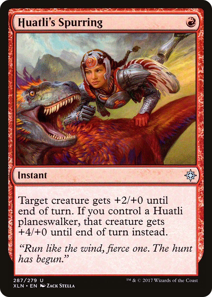 Huatli's Spurring (XLN-287) - Ixalan