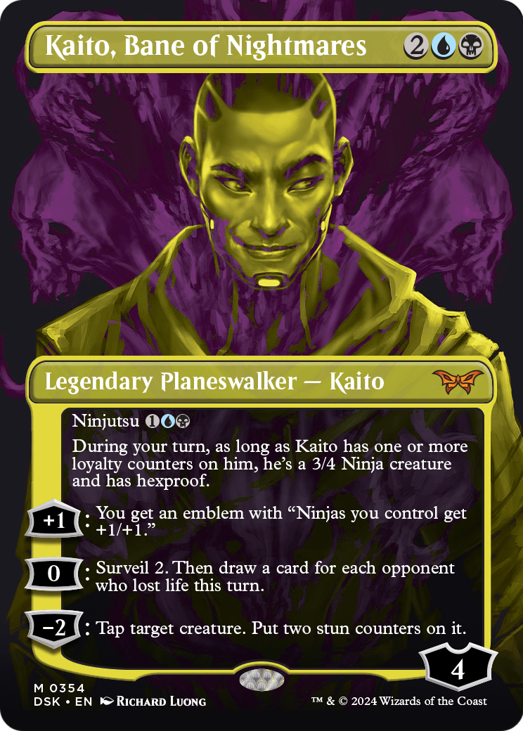 Kaito, Bane of Nightmares (Showcase) (DSK-354) - Duskmourn: House of Horror (Borderless)