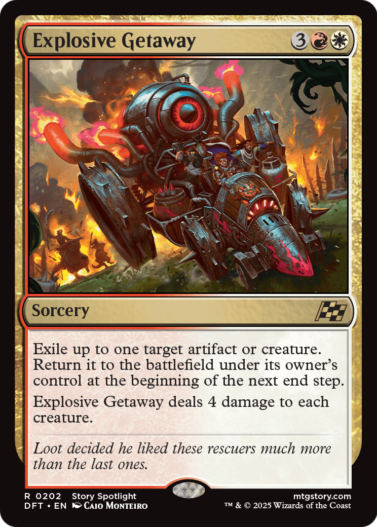 Explosive Getaway (DFT-202) - Aetherdrift Foil