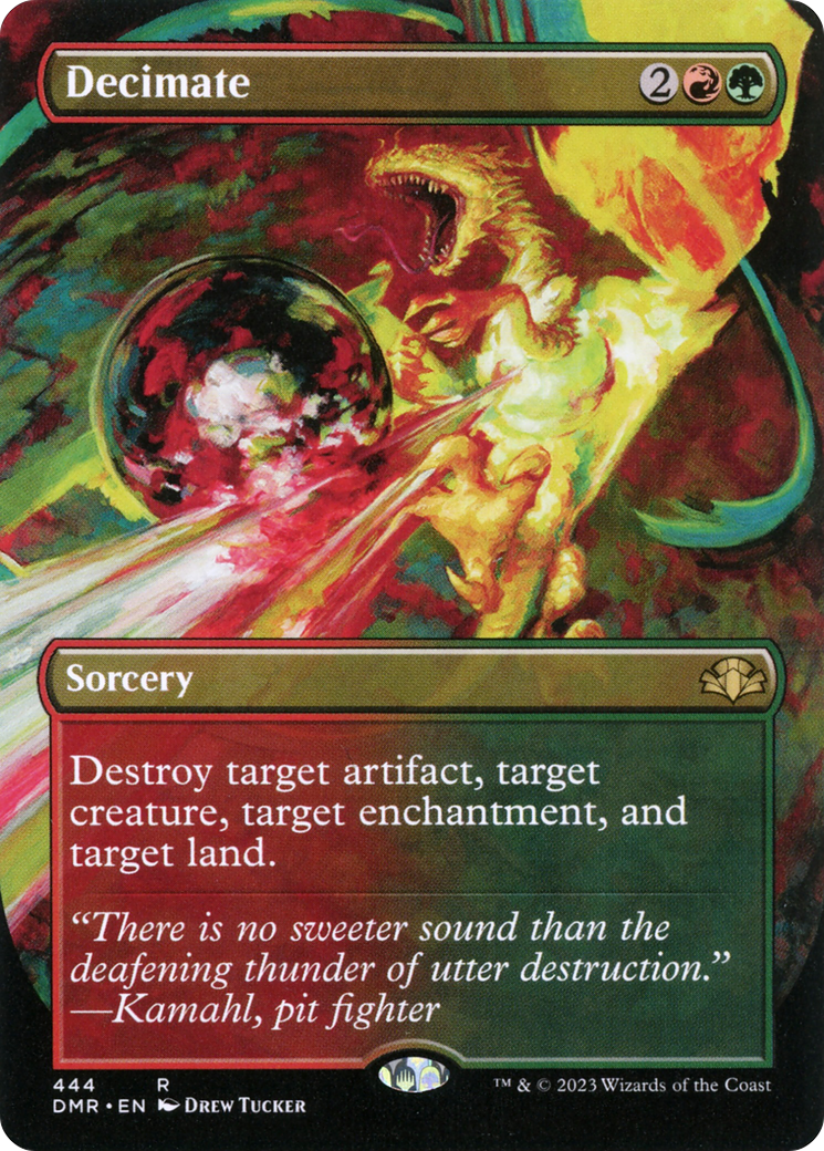 Decimate (Borderless) (DMR-444) - Dominaria Remastered Foil