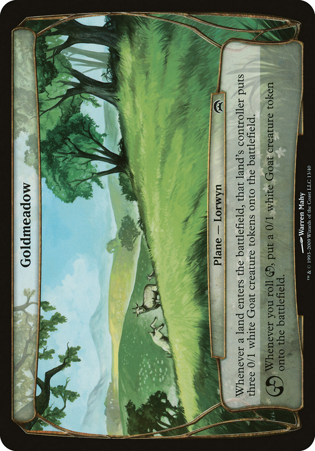Goldmeadow (Planechase) (OVER-) - Planechase Planes