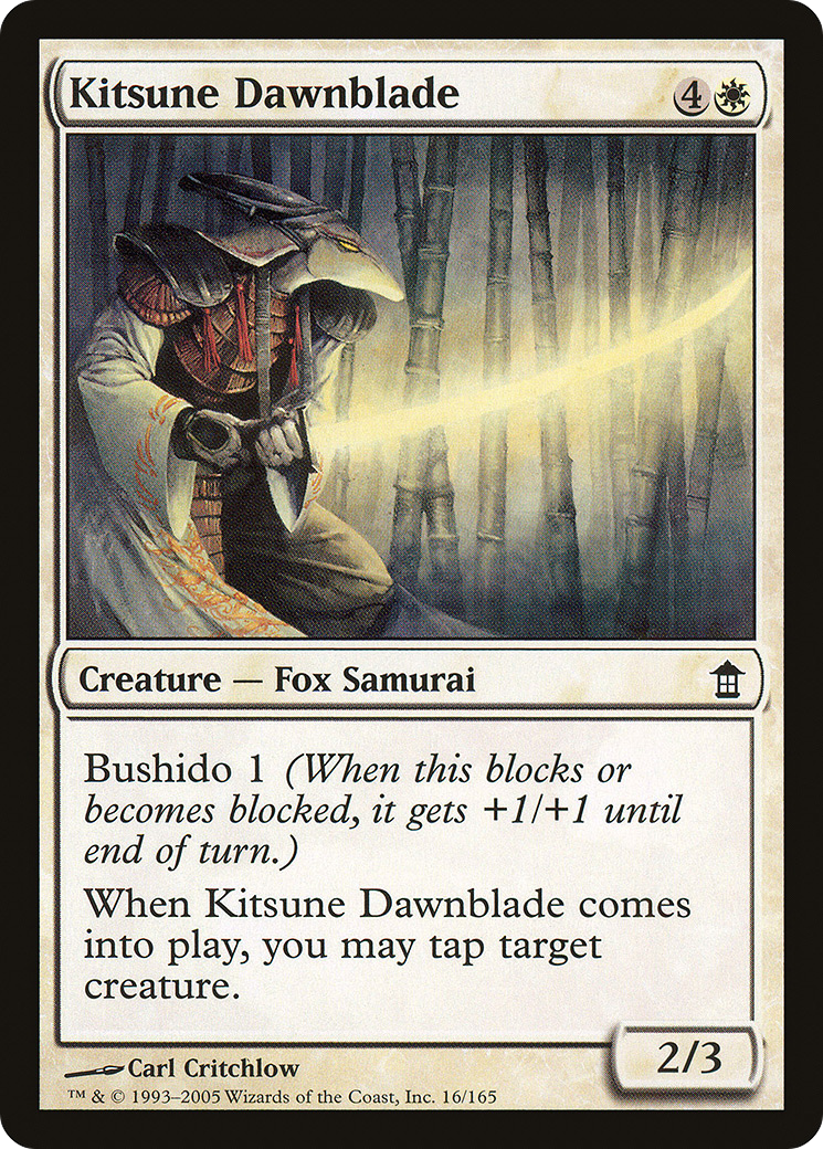Kitsune Dawnblade (SOK-016) - Saviors of Kamigawa