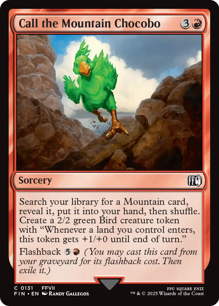 Call the Mountain Chocobo (FIN-131) - FINAL FANTASY Foil