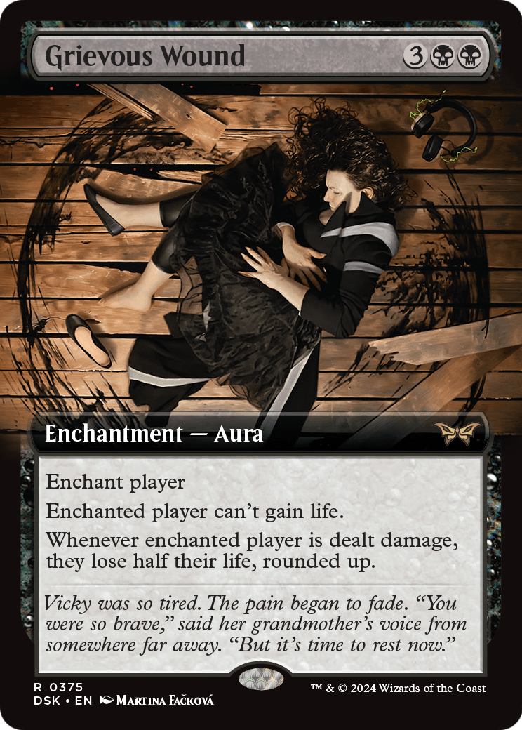 Grievous Wound (Extended Art) (DSK-375) - Duskmourn: House of Horror: (Extended Art) Foil