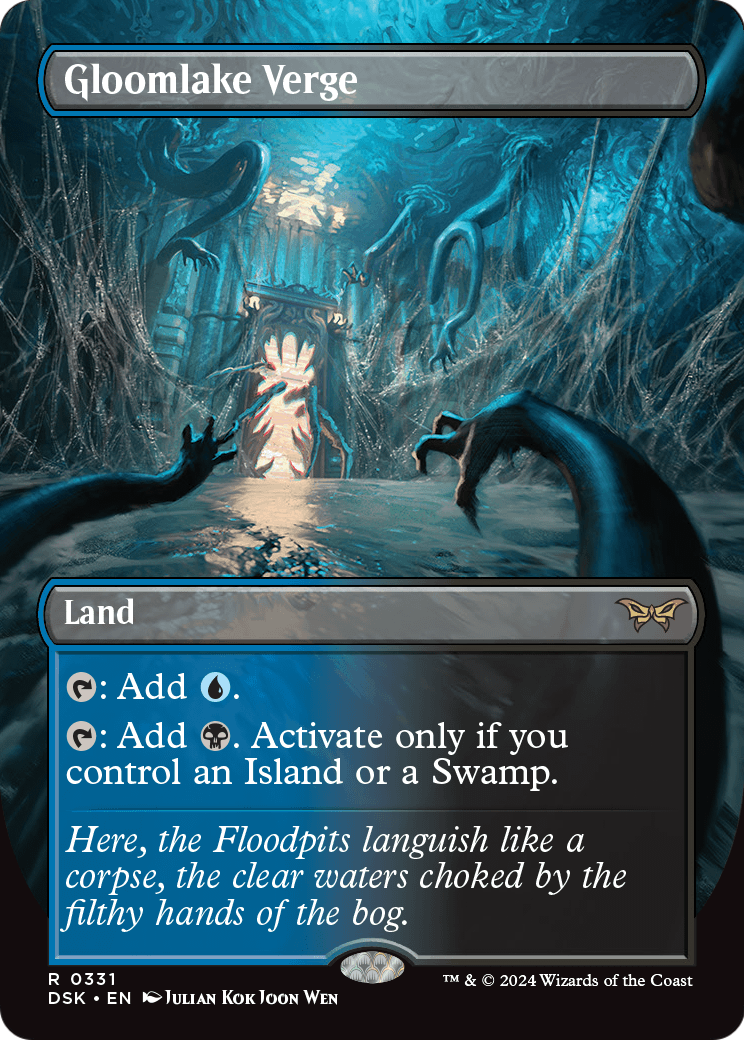 Gloomlake Verge (Borderless) (DSK-331) - Duskmourn: House of Horror Foil