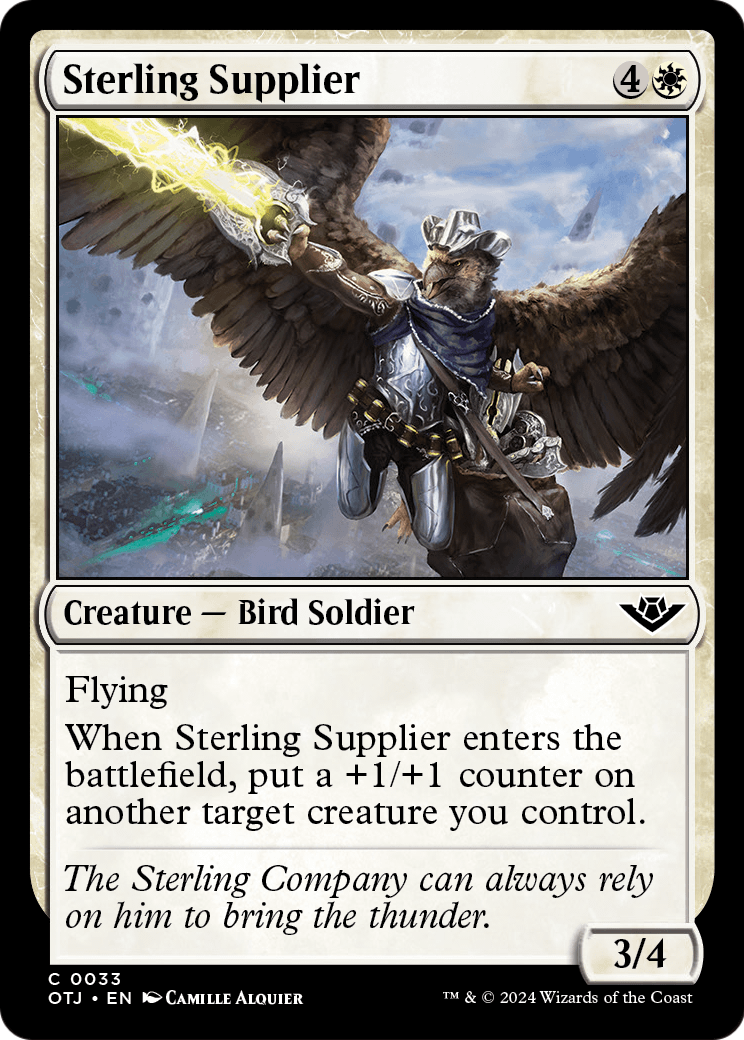 Sterling Supplier (OTJ-033) - Outlaws of Thunder Junction Foil