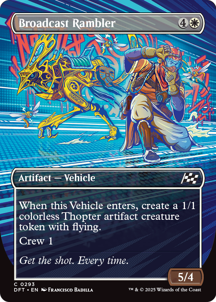 Broadcast Rambler (Borderless) (DFT-293) - Aetherdrift Foil