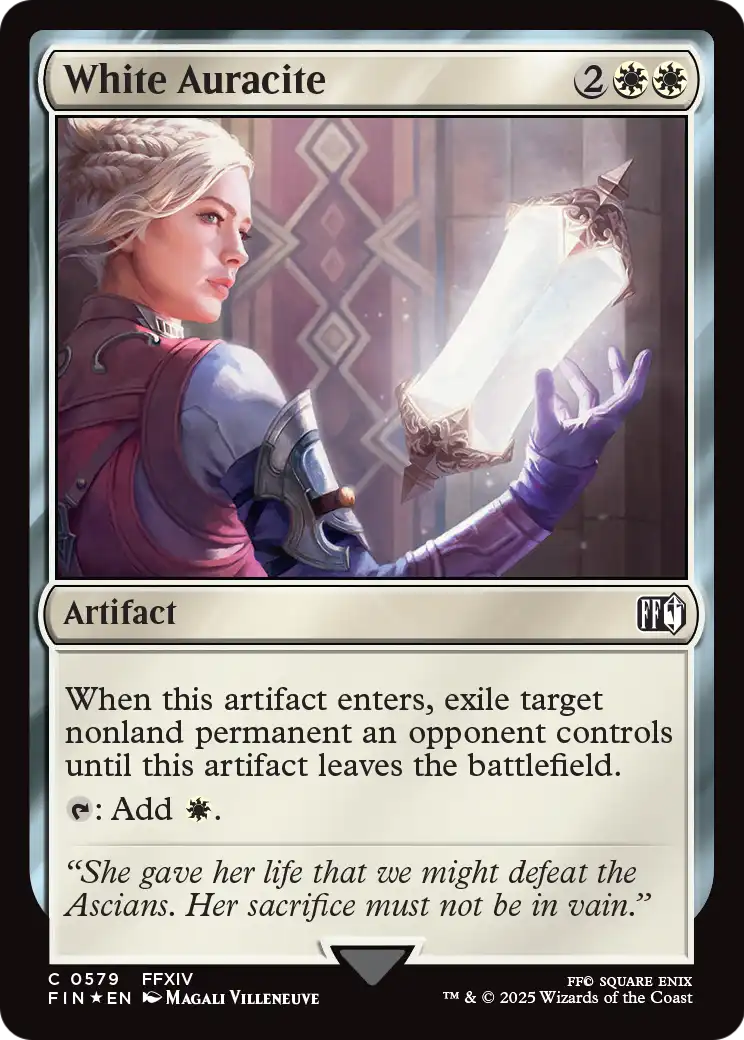 White Auracite (Surge Foil) (FIN-579) - FINAL FANTASY Foil