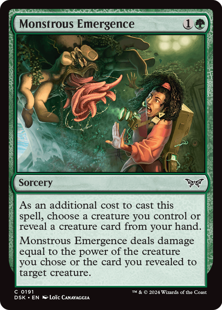 Monstrous Emergence (DSK-191) - Duskmourn: House of Horror